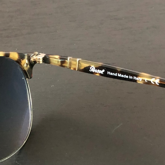 Persol Unisex Tortoise Shell Aviator Sunglasses main image 5